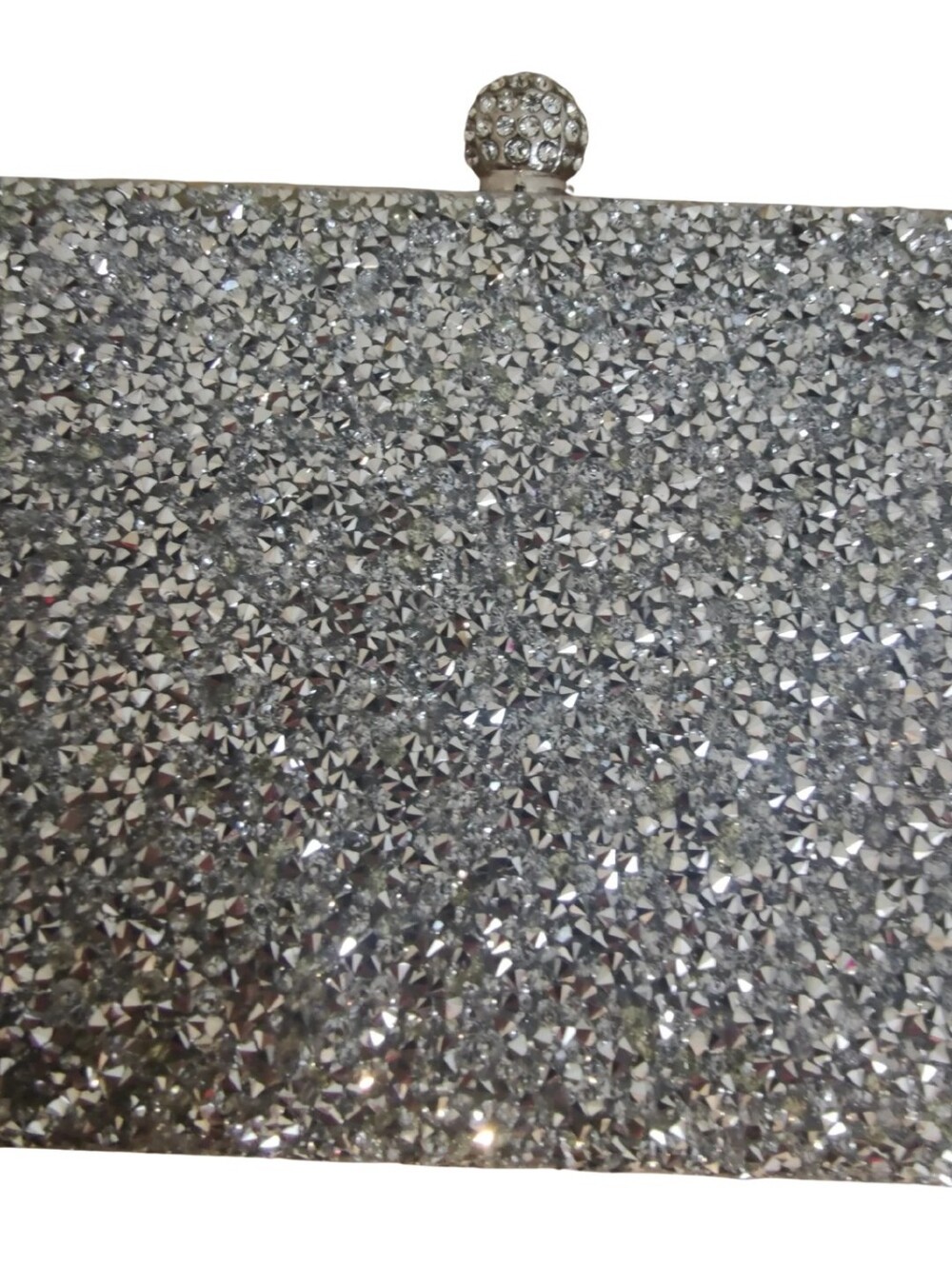 Silver Crystal Evening Clutch - Picture 4 of 7